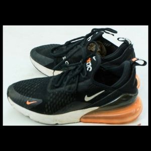 Nike | Shoes | Nike Air Max 27 Mens Size 08 Black Total Orange | Poshmark